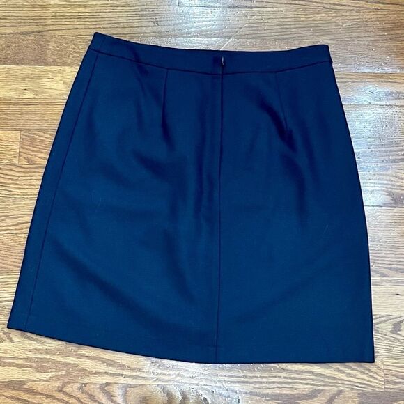 Brooks Brother Red Fleece Navy Laced Wool Blend Skirt. Size 6 - Picture 2 of 13